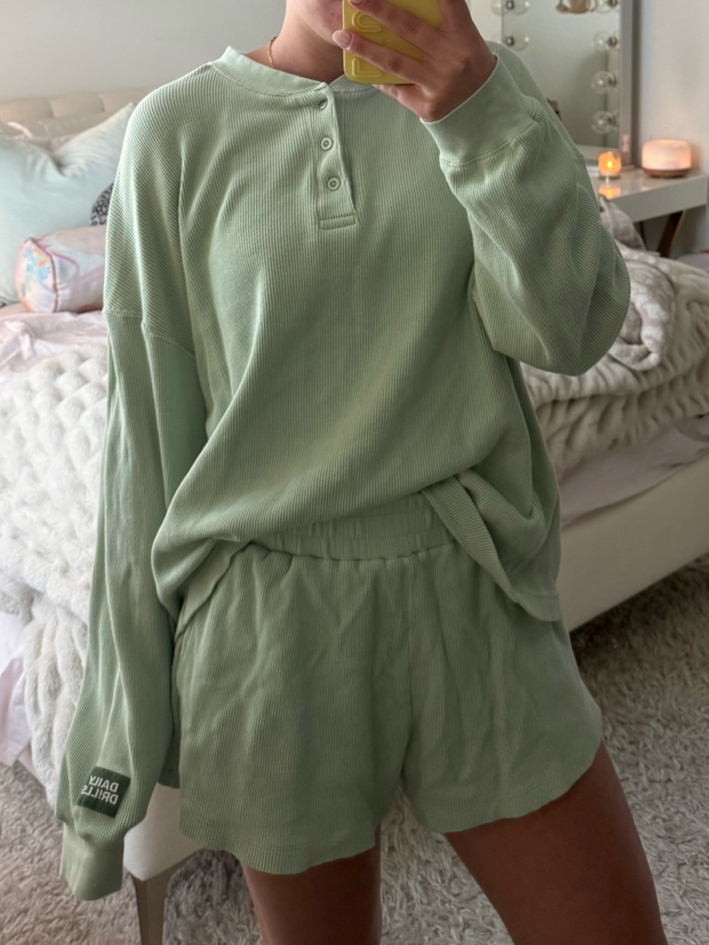 Daily Drills Mint Green SET (2 PC) HENLEY THERMALS
